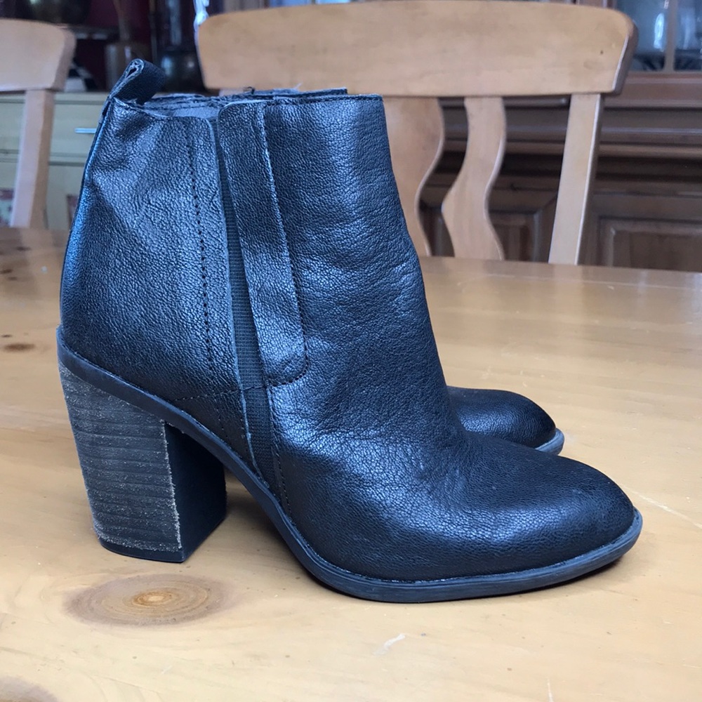 Lucky leather booties